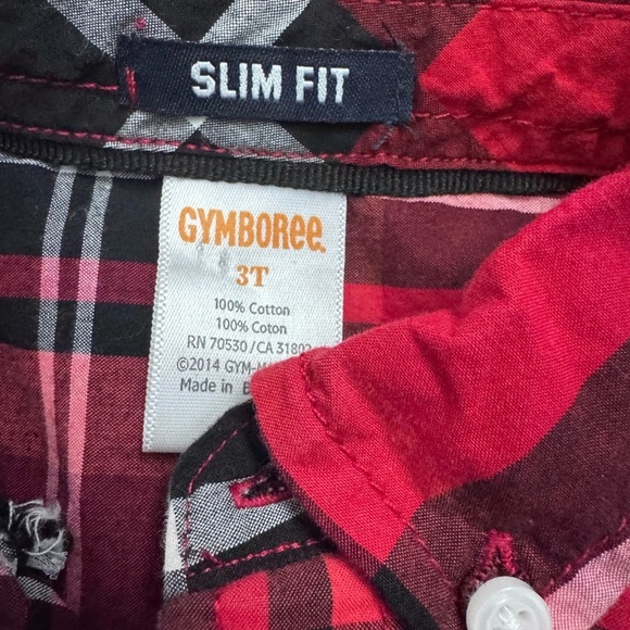 Gymboree Button Up Shirt 3T slim fit k170 - Picture 3 of 3